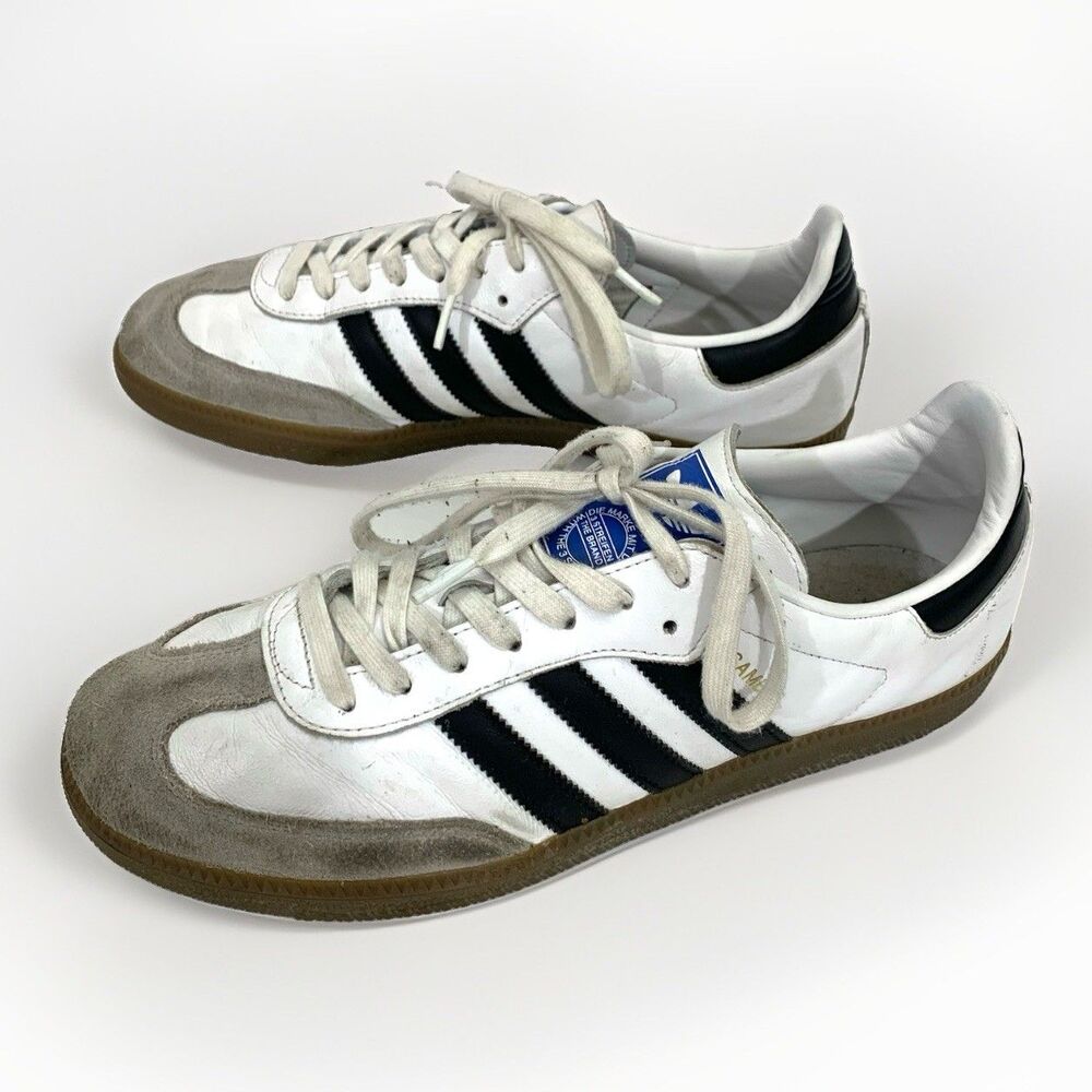 Adidas Samba OG Cloud White/ Core Black Shoes Men's Size 10